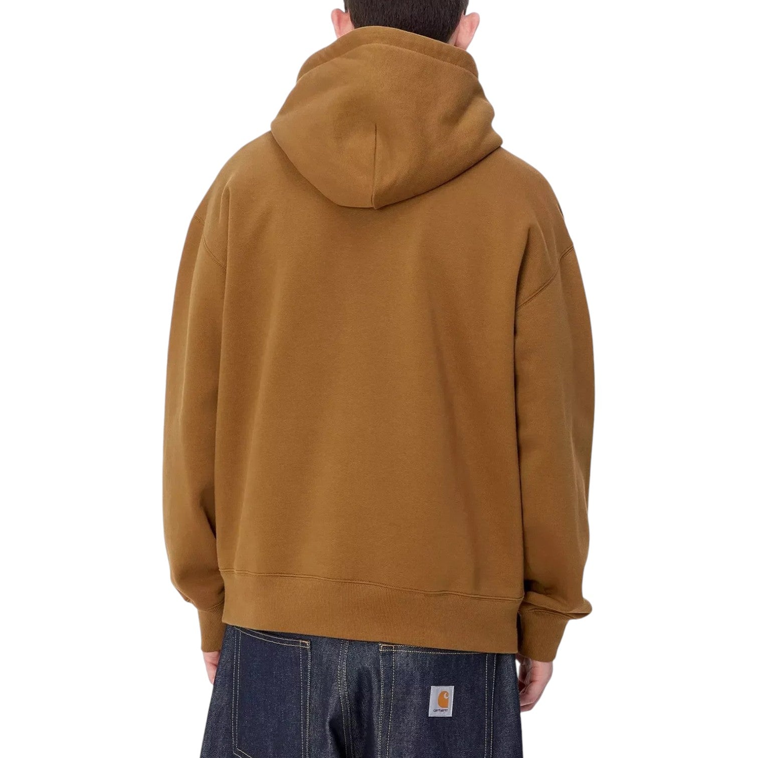 Carhartt WIP Hooded Brown Ducks Sweat "Hamilton Brown" Uomo